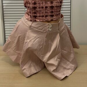 Akira Pink Silky Elegant Chic Shorts